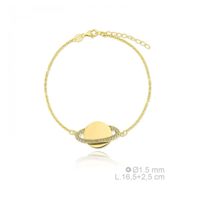 Pulsera de Plata Saturno