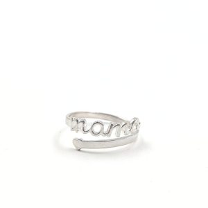 Anillo Mamá Plata Ajustable