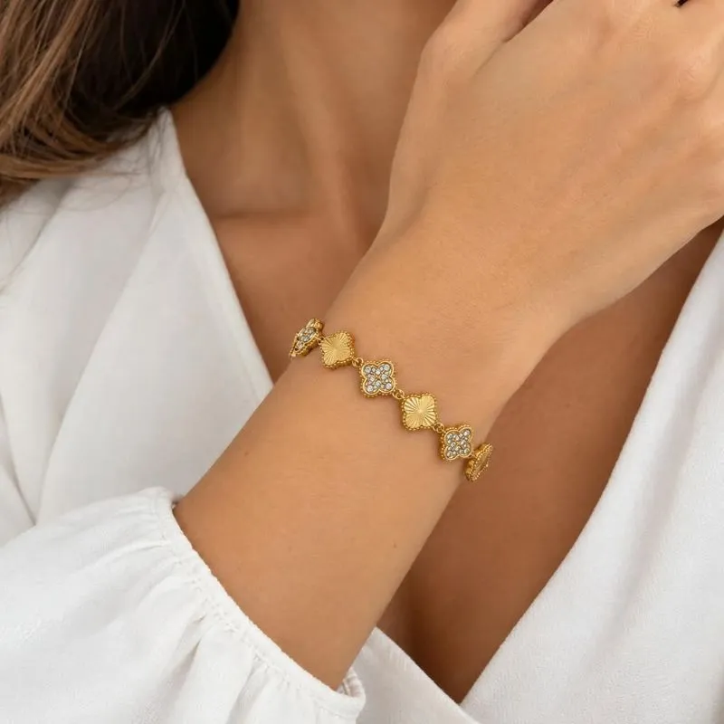 Pulsera de Acero Trébol