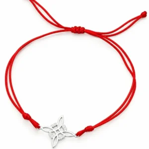 Pulsera de Acero con Nudo de Bruja