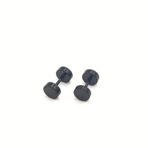 Pendientes Redondos Negros