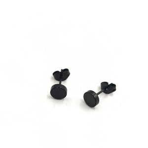 Pendientes Botón Acero