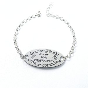 Pulsera con Placa Personalizada