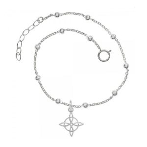 Pulsera con Bolitas de Nudo de Bruja