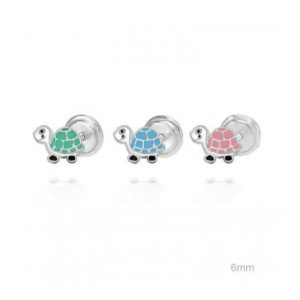 Pendientes Tortuga de plata