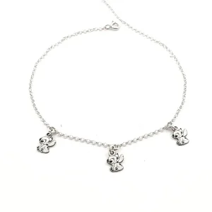 Tobillera Stitch de Plata