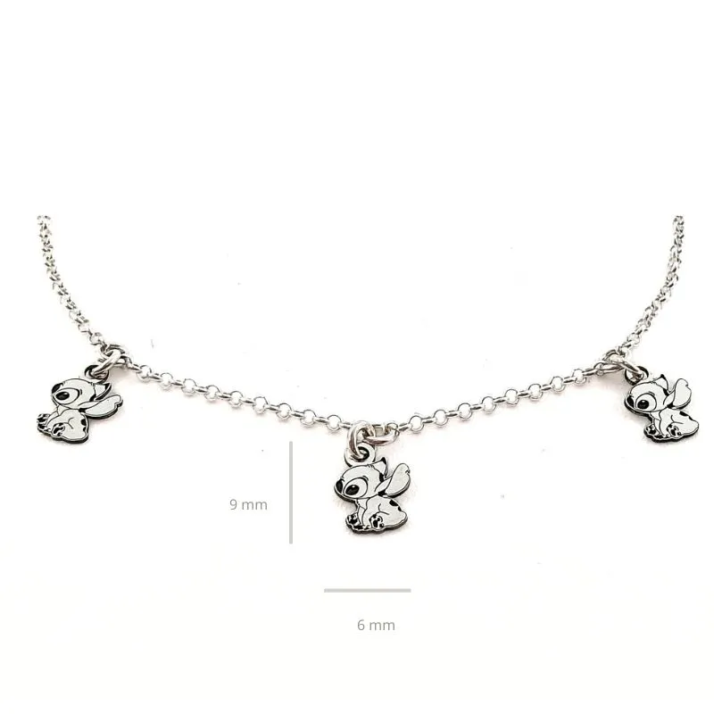 Tobillera Stitch de Plata