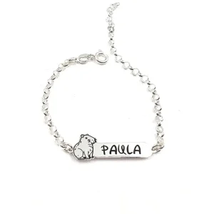 Pulsera Capibara de Plata