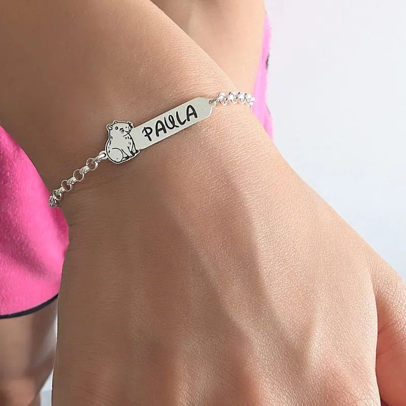 Pulsera Capibara de Plata