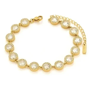 Conjunto de Collar y Pulsera Dorados